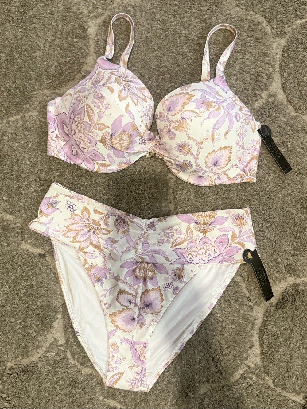 Victoria's Secret Floral Swim Top and Bottom